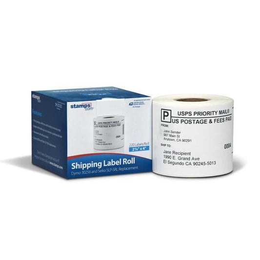 ONYX Products<sup>&reg;</sup> 2 1/8" x 4" DYMO & Seiko Compatible Shipping Label Roll, 220 Labels/Roll