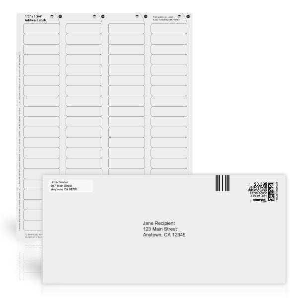 White Address Labels