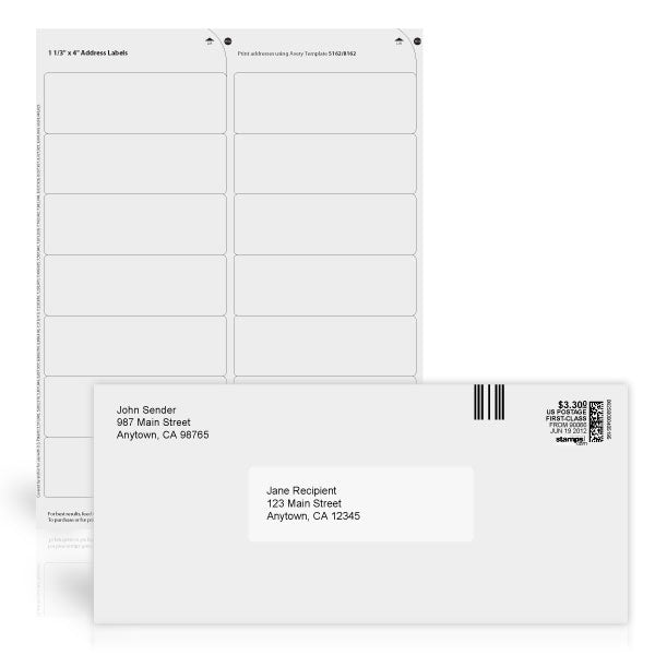 White Address Labels