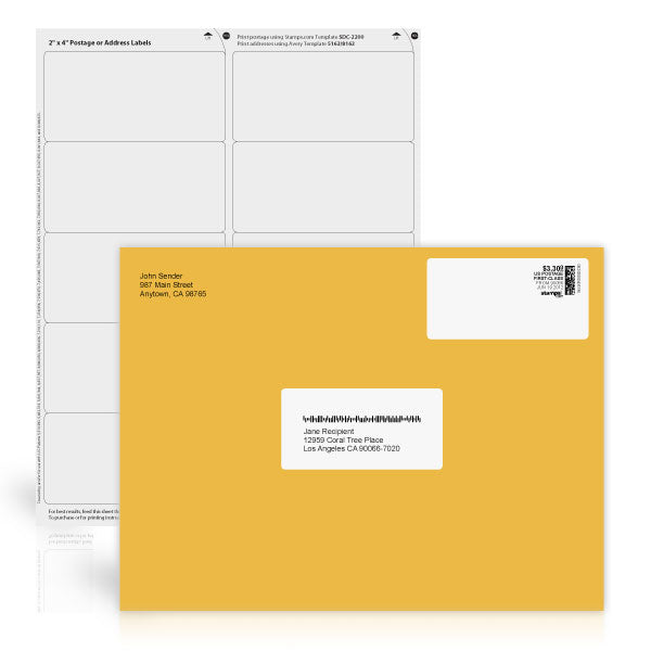 Postage and Address Labels